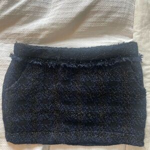 Scotch & Soda Black & Blue Mini Skirt